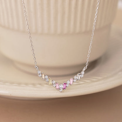 [Perla Lux]Dazzling Rainbow Necklace