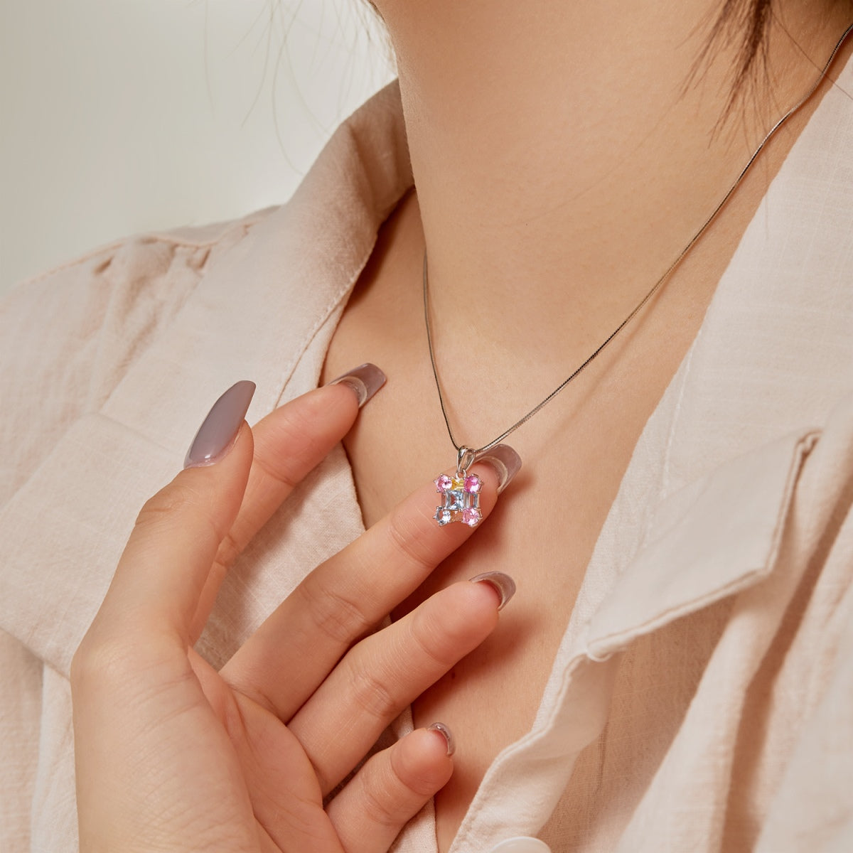 [Perla Lux]Gorgeous Multi Colorful Necklace