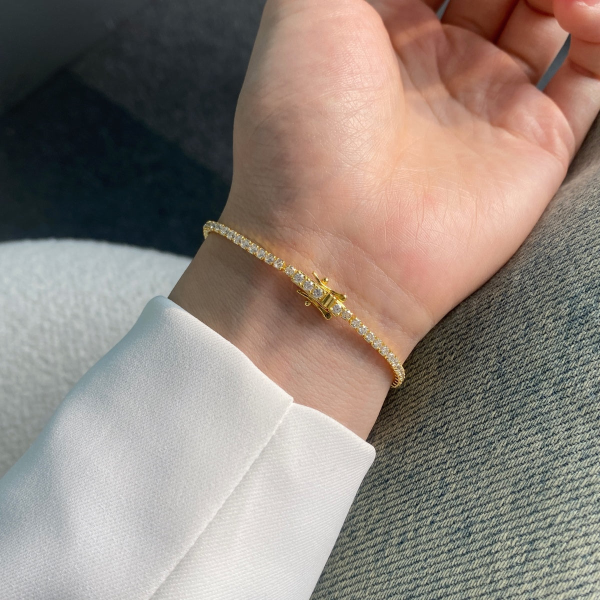 [Perla Lux]Radiant Colorful Round Cut Party Bracelet