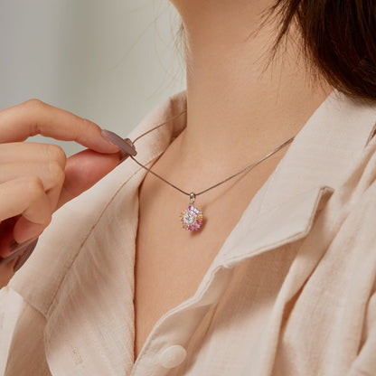[Perla Lux]Charming Flower Colorful Necklace
