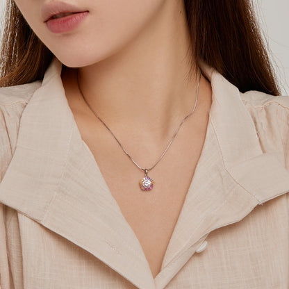[Perla Lux]Charming Flower Colorful Necklace