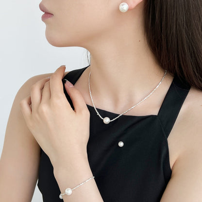 [Perla Lux]Delicate Pearl Earrings