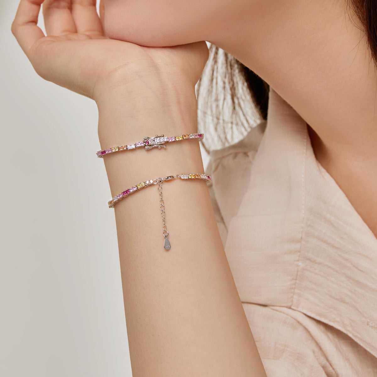 [Perla Lux]Delicate Romantic Heart Shape Lover Bracelet
