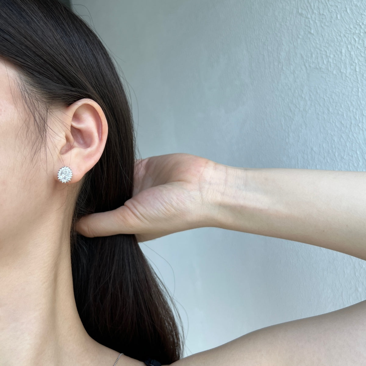 [Perla Lux]Delicate Radiant Oval Cut Daily Earrings