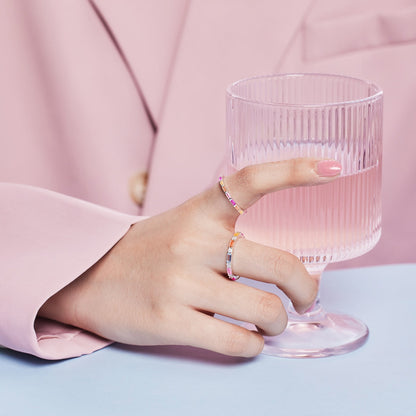 [Perla Lux]Lively In Shades Elegant Radiant Cut Daily Ring