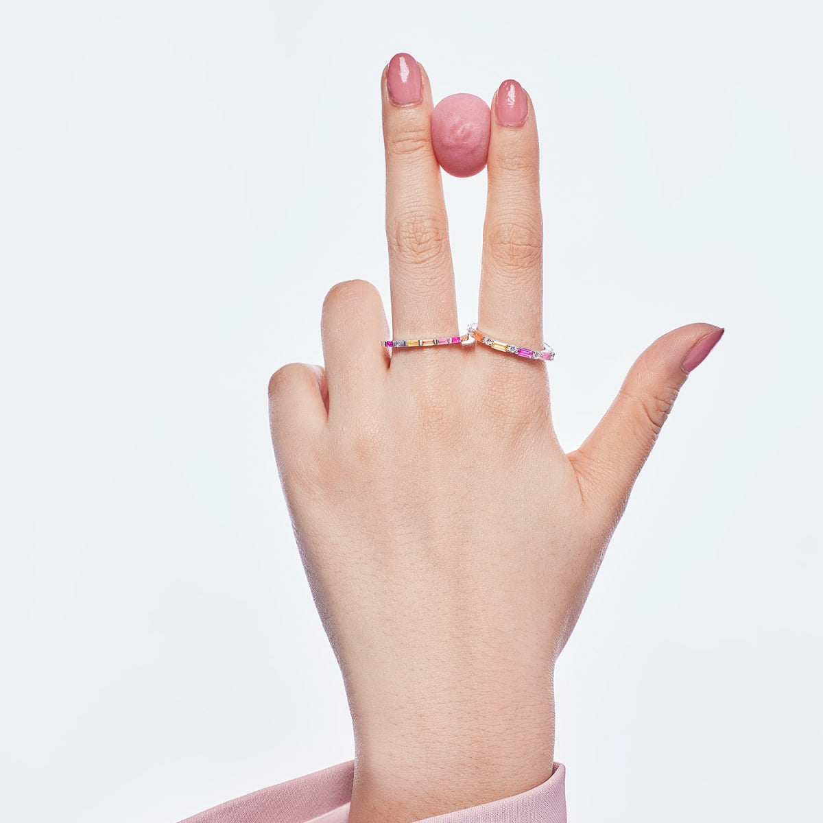 [Perla Lux]Lively In Shades Elegant Radiant Cut Daily Ring