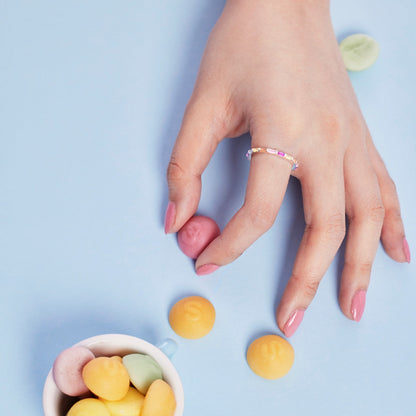 [Perla Lux]Lively In Shades Elegant Radiant Cut Daily Ring