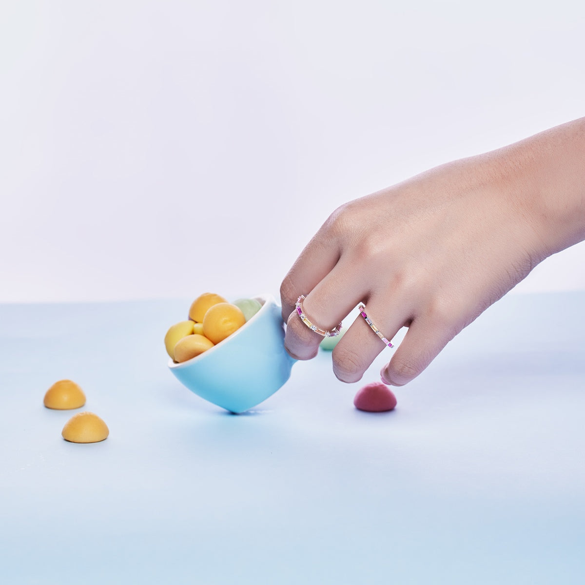 [Perla Lux]Lively In Shades Elegant Radiant Cut Daily Ring