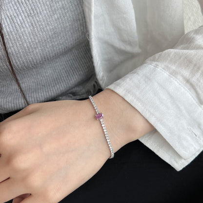 [Perla Lux]0.75 Carat Exquisite Oval Cut Daily Bracelet