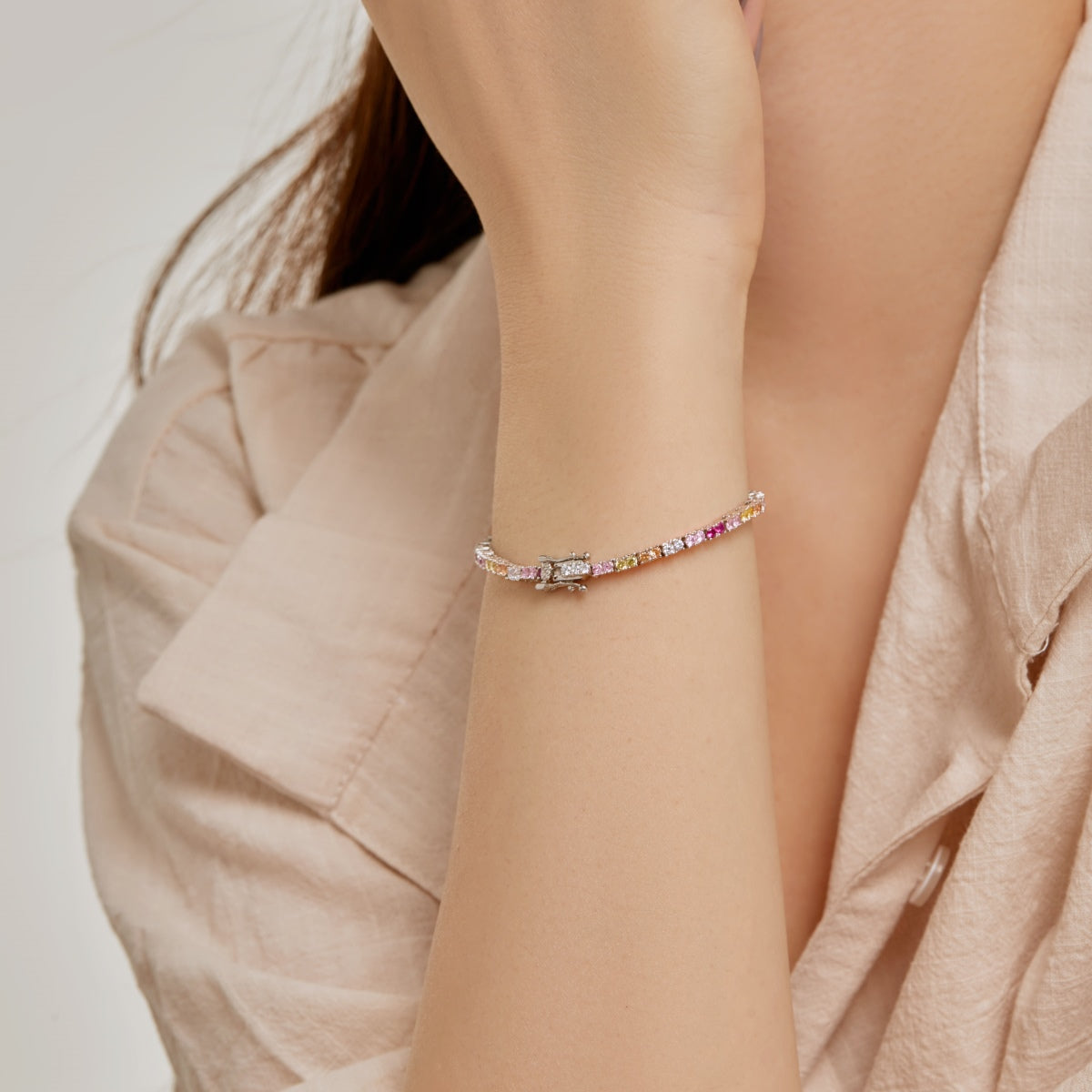 [Perla Lux]Delicate Romantic Heart Shape Lover Bracelet