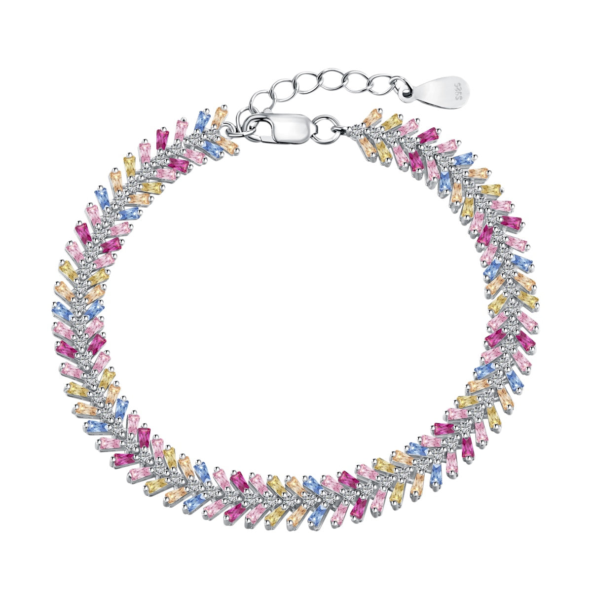 [Perla Lux]Dainty Radiant Emerald Cut Daily Bracelet