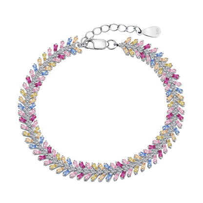 [Perla Lux]Dainty Radiant Emerald Cut Daily Bracelet
