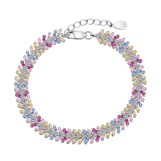 [Perla Lux]Dainty Radiant Emerald Cut Daily Bracelet