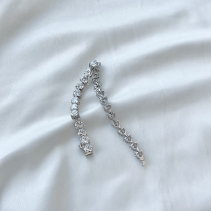 [Perla Lux]0.75 Carat Elegant Romantic Heart Shape Lover Bracelet