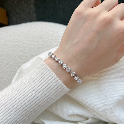 [Perla Lux]0.75 Carat Elegant Romantic Heart Shape Lover Bracelet