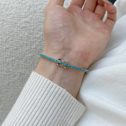 [Perla Lux]Dazzling Exquisite Round Cut Daily Bracelet