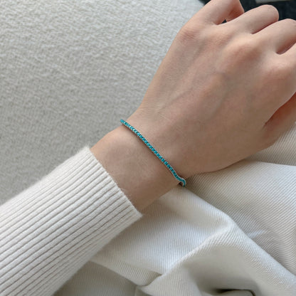 [Perla Lux]Dazzling Exquisite Round Cut Daily Bracelet