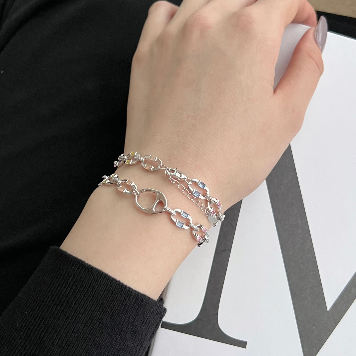 [Perla Lux]Dazzling Colorful Daily Bracelet