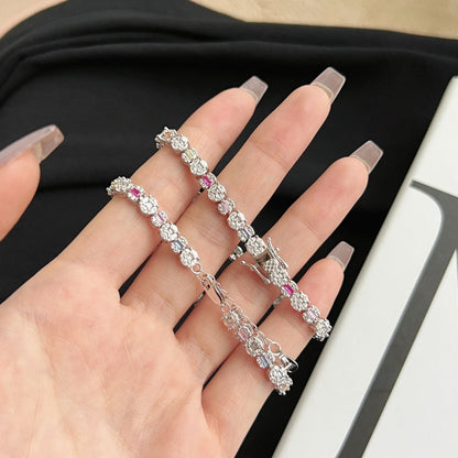 [Perla Lux]Dazzling Radiant Multi Cut Daily Bracelet