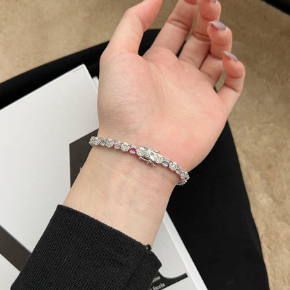 [Perla Lux]Dazzling Radiant Multi Cut Daily Bracelet