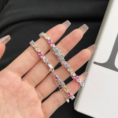 [Perla Lux]Ornate Sparkling Multi Cut Party Bracelet