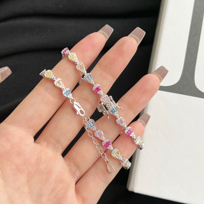 [Perla Lux]Radiant Water Drop Shape Daily Bracelet