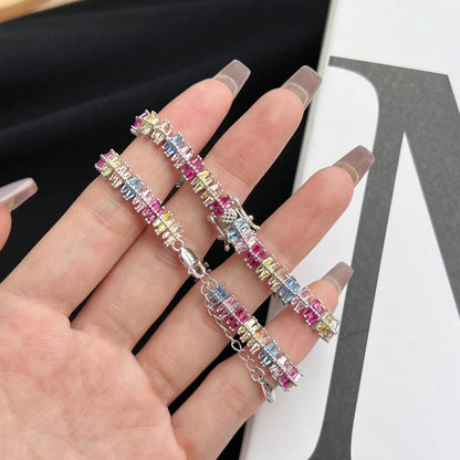 [Perla Lux]Sparkling Exquisite Multi Cut Party Bracelet