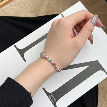 [Perla Lux]Sparkling Exquisite Multi Cut Party Bracelet