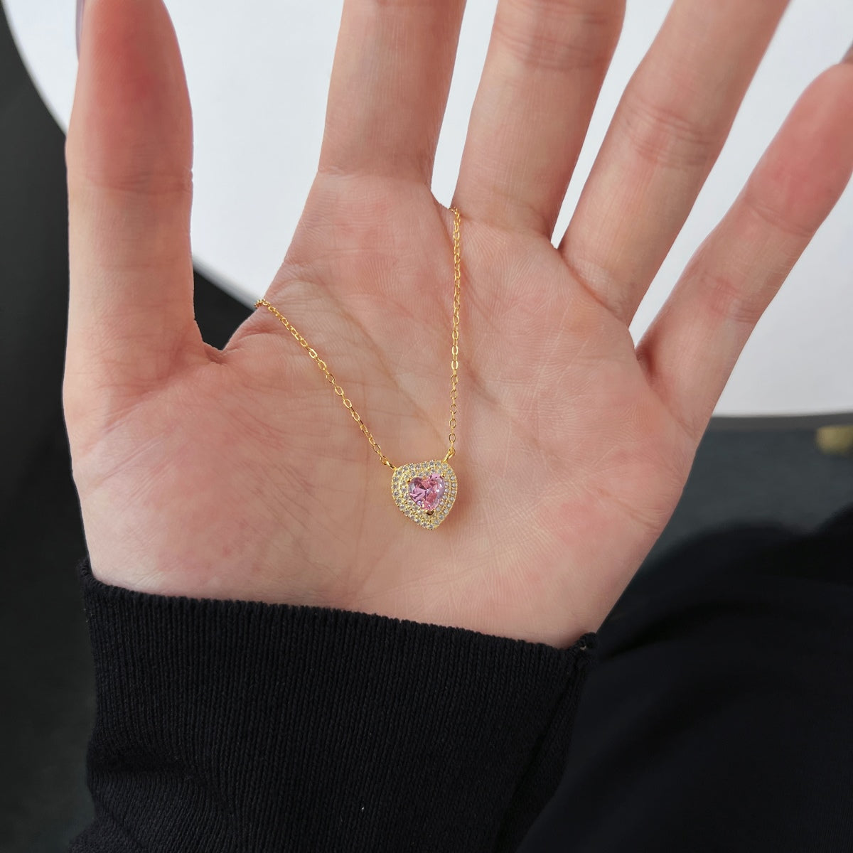 [Perla Lux]Exquisite Heart Shape Necklace