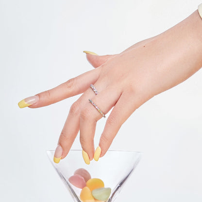 [Perla Lux]Dainty Ebullient Round Cut Daily Ring