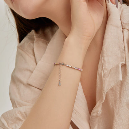 [Perla Lux]Delicate Romantic Heart Shape Lover Bracelet