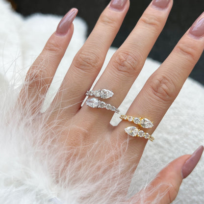 [Perla Lux]Delicate Lively Snake Shape Daily Ring