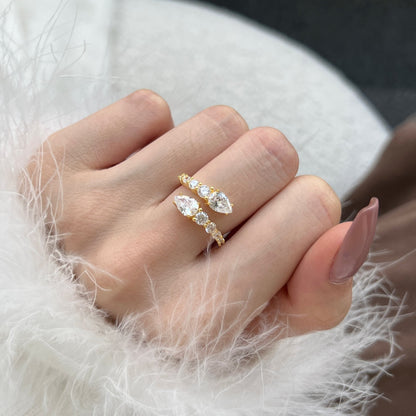 [Perla Lux]Delicate Lively Snake Shape Daily Ring