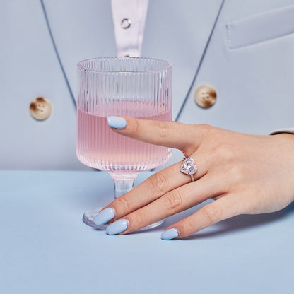 [Perla Lux]Delicate Ebullient Heart Shape Wedding Ring
