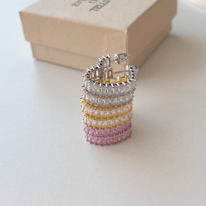 [Perla Lux]Radiant Heart Cutout Earrings