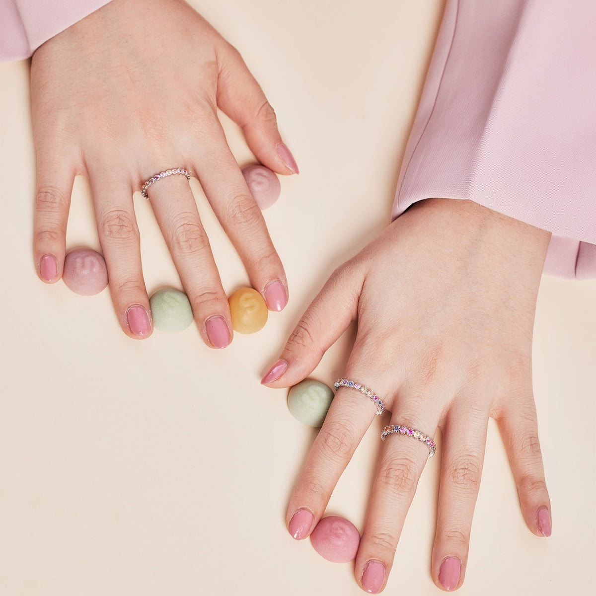 [Perla Lux]Radiant Sparkling Round Cut Daily Ring