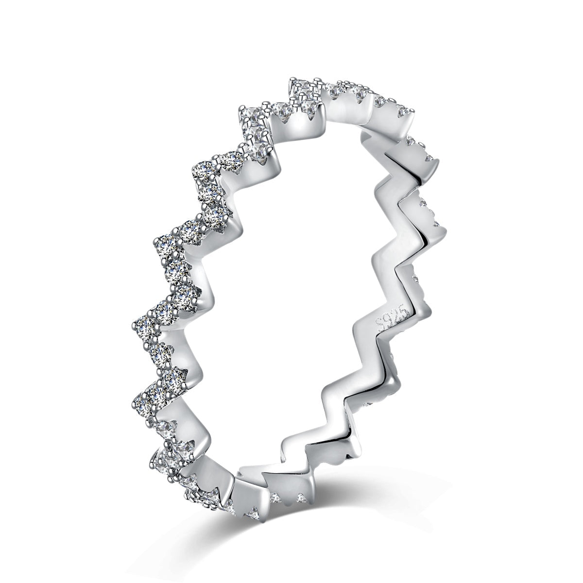[Perla Lux]Delicate Enchanting Wave Shape Daily Ring