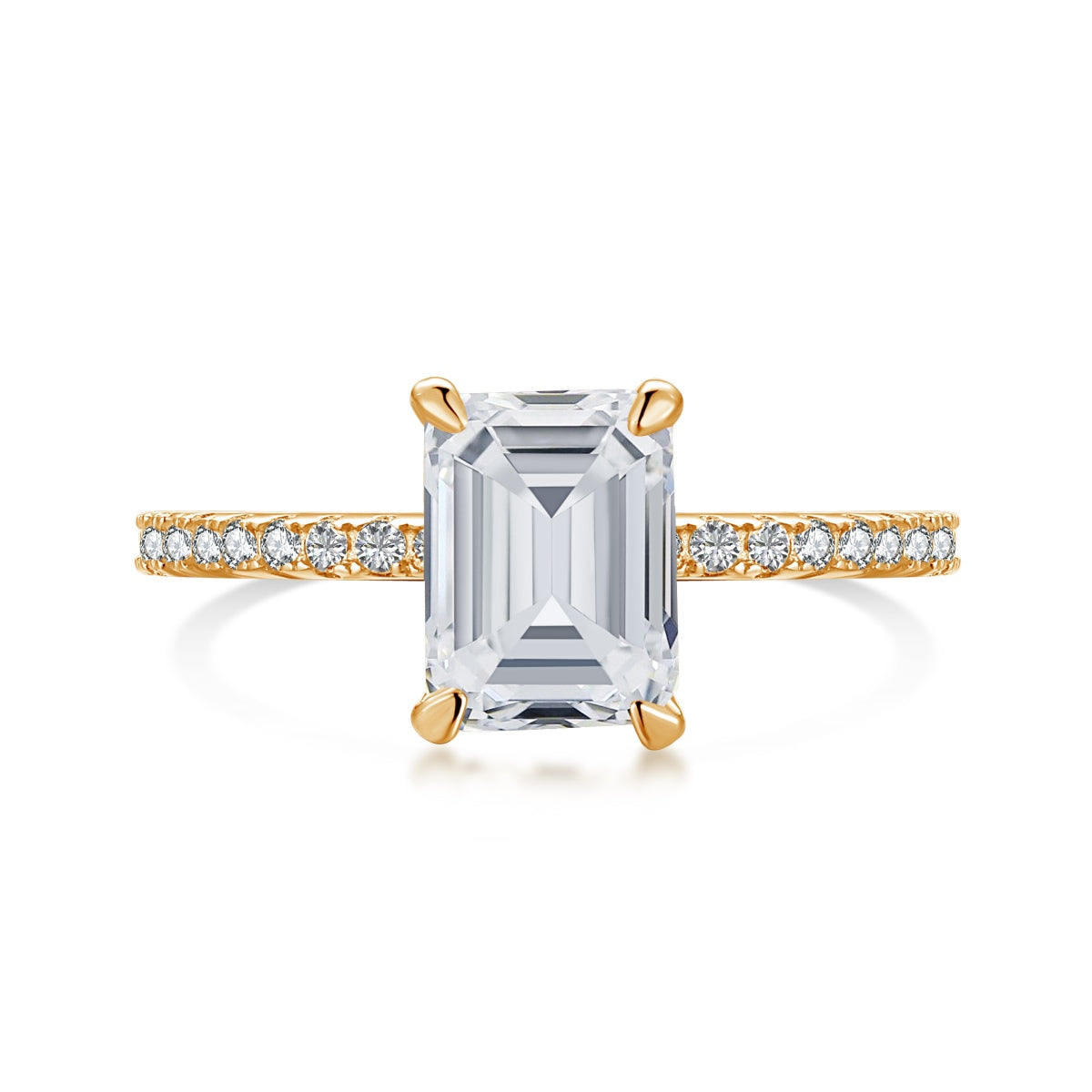 [Perla Lux]2.0 Carat Scintillating Ornate Radiant Cut Party Ring