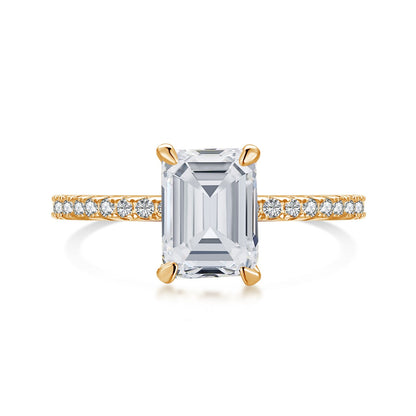 [Perla Lux]2.0 Carat Scintillating Ornate Radiant Cut Party Ring