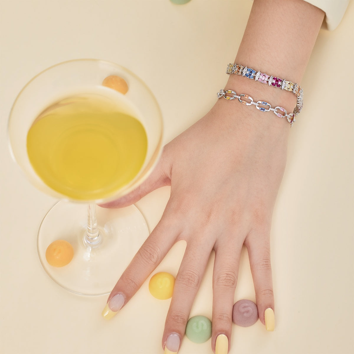 [Perla Lux]Dazzling Colorful Daily Bracelet