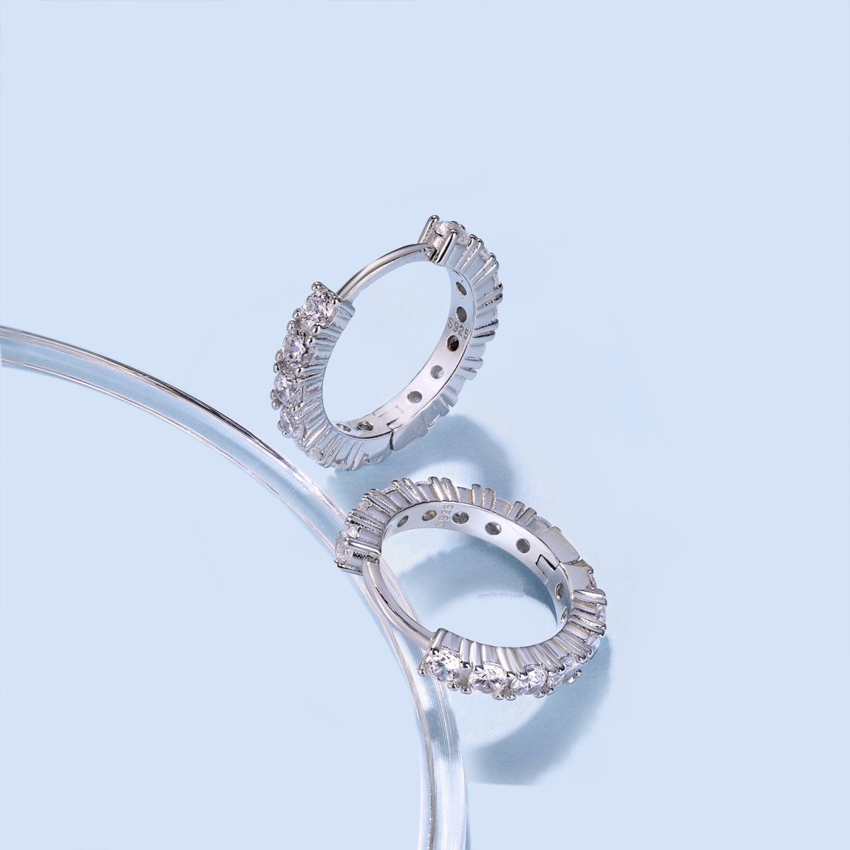 [Perla Lux]Radiant Colorful Round Cut Earrings