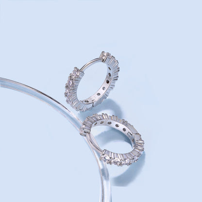 [Perla Lux]Radiant Colorful Round Cut Earrings