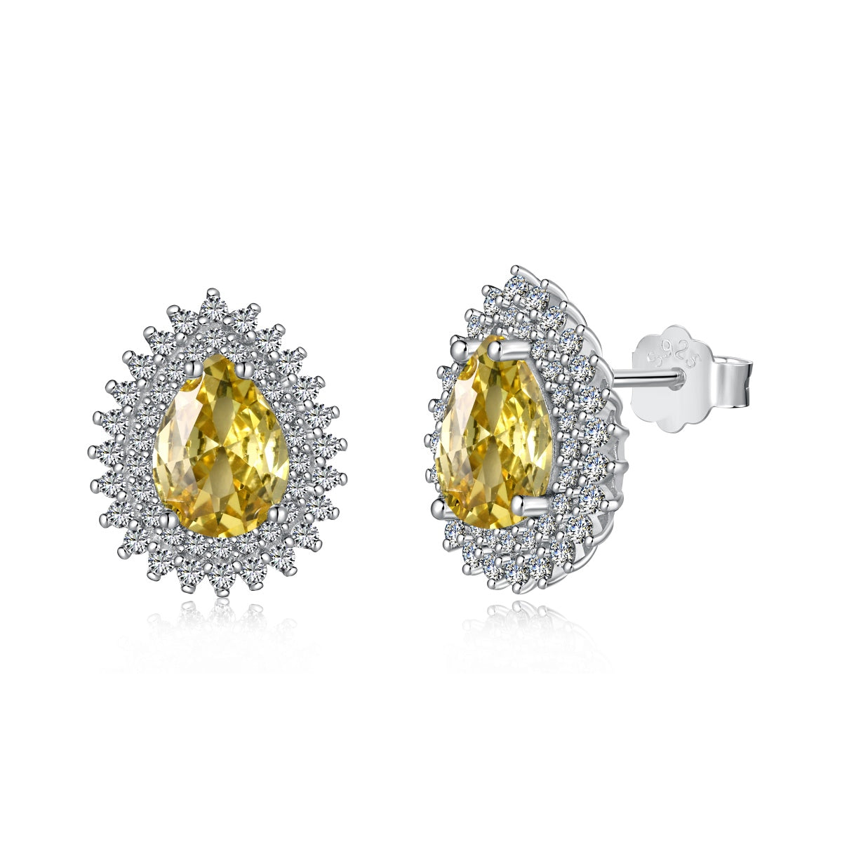 [Perla Lux]Delicate Gorgeous Pear Cut Daily Earrings