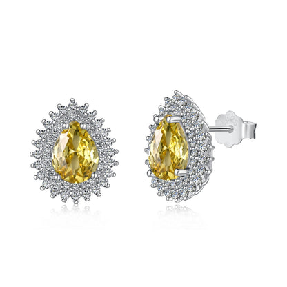 [Perla Lux]Delicate Gorgeous Pear Cut Daily Earrings