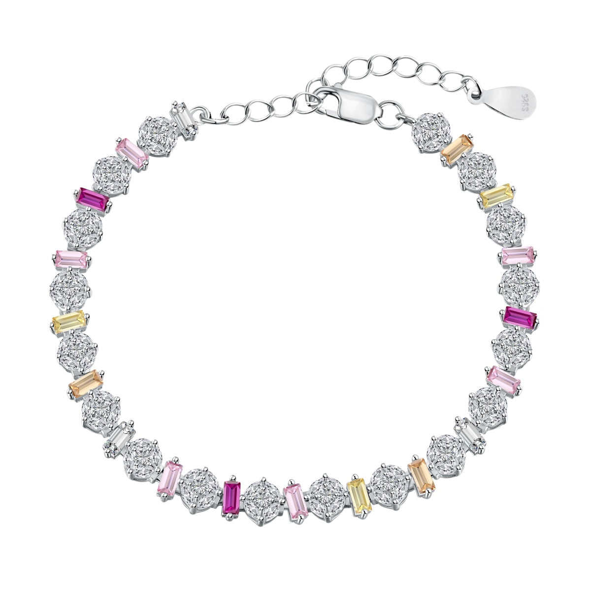 [Perla Lux]Radiant Colorful Round Shape Daily Bracelet