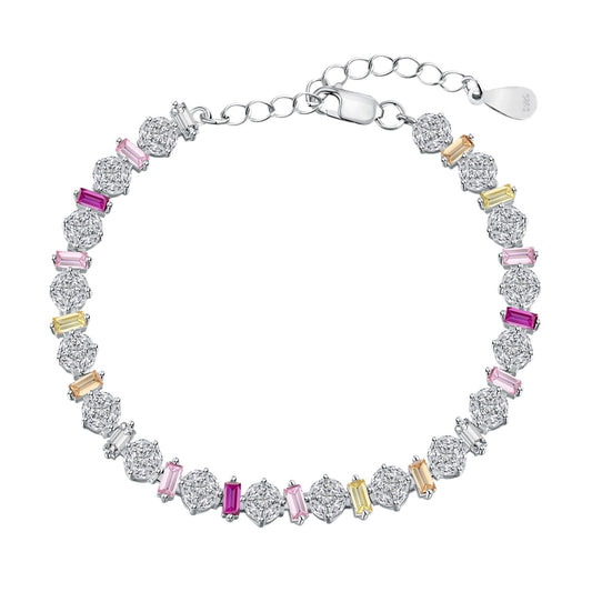 [Perla Lux]Radiant Colorful Round Shape Daily Bracelet