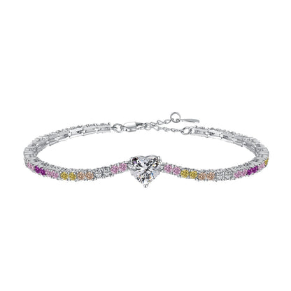 [Perla Lux]Delicate Romantic Heart Shape Lover Bracelet