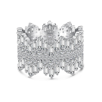 [Perla Lux]Luxurious Colorful Radiant Cut Daily Ring