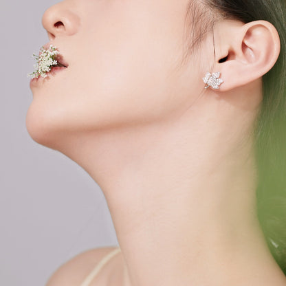 [Perla Lux]Exquisite Maple Leaf Design Earrings