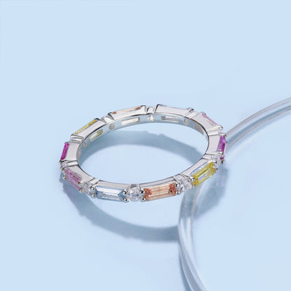 [Perla Lux]Lively In Shades Elegant Radiant Cut Daily Ring